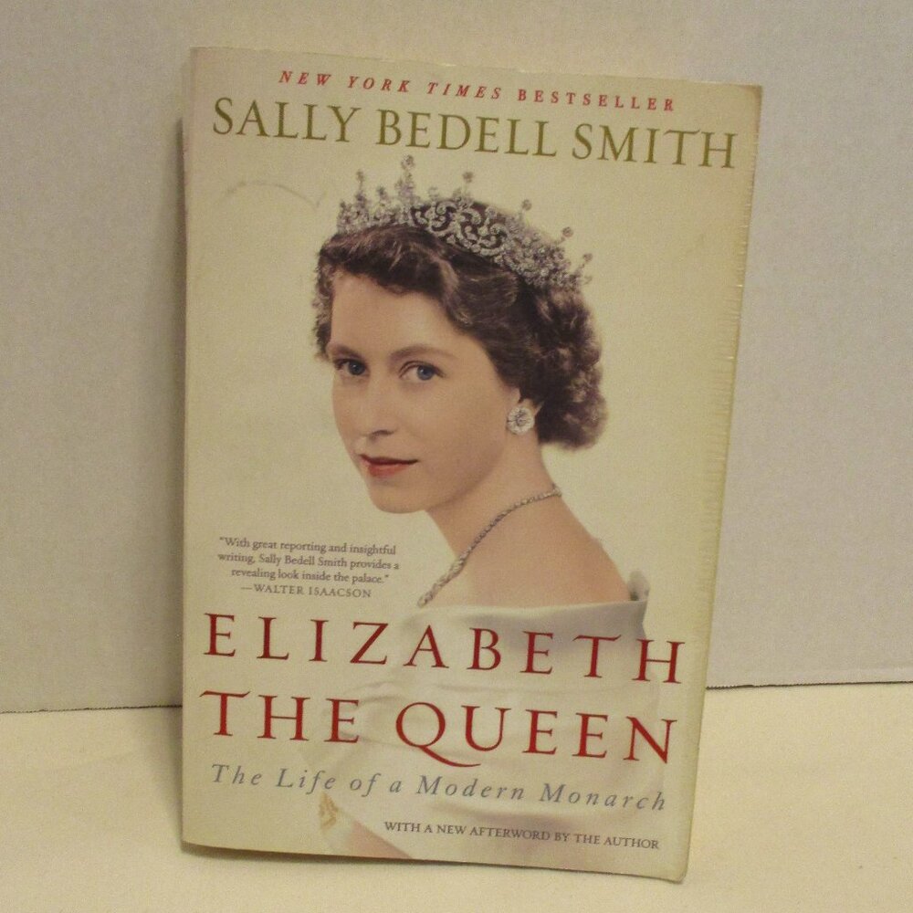 Queen Elizabeth Book Life Monarch Medium Black White Picture Reading Book